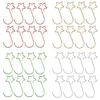 Ganchos 20pcs Estrela em forma de metal decoração de natal ornamento grinaldas gancho home jardim sazonal férias projetos de decorações