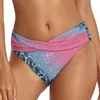 Dames shorts Shorts Swim Casual etnisch geprinte hoge taille zwempak losse strakke riem sport yoga bikini bodem front