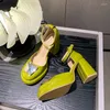 Kleid Schuhe Sommer High Heels Frauen Sandalen 2023 Mode Pumpen Party Designer Pu Leder Chaussure Femme