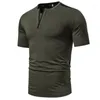 T-shirts pour hommes taille européenne homme T-shirts tendance de la mode 2023 été hommes décontracté Y lettre décolleté conception à manches courtes noir gris vert T-shirts