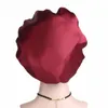 Beanies Beanie/Kafatası Kapakları 1 PC Bayanlar Yumuşak Uzun Saç Bakım Bonnet Headwrap Moda Kadınlar Geniş Band Saten İpek Kapağı Rahat Gece Uyku