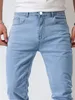 Jeans masculinos Jeans masculinos Spring e Summer High Street Stretch Slim Calça Lápis Denim Cotton Corean Casual Wear Nine Pants Men 230516