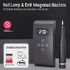 Nail Manicure Set Rechargeable Electric Cordless Drill Machine 35 000 RPM UV Gel Dryer Lamp Salon Expert Art Tools 230515