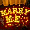 Andere feestelijke feestbenodigdheden Marry me led Light Up Letter Valentine's Day Giftlight Up Me Marry Me With Warm White LED -voorstel 230515