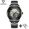 Zegarwatę najlepsze marka Mark Fairwhale luksusowe automatyczne zegarki mechaniczne mężczyźni moda Buiness Waterproof Tourbillon zegarek