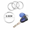 Keychains 50st Metal With Split Ring Link Chains Car Key Rings KeyFob Pendants Ornament Holder DIY Chain Keyring