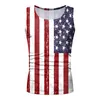 Nieuwe 3D-printen American Flag Tankt Top Fashion Men Women Trackneck Vest Plus Size S-6XL Harajuku 001