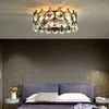 Chandeliers Designer Golden LED Chandelier Round Crystal Ceiling Modern Fashion Living Room Bedroom El Lobby Lamp