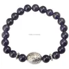 Perlen Damen 8 mm Lava Rock Aromatherapie ätherisches Öl Diffusion Armband Stretch Naturstein Yoga Perle Drop Lieferung Schmuck Klammer Dhaoc