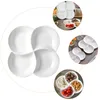 Plates Serving Tray Porcelain Melamine Sauce Dishes Section Appetizer Dish Ceramic Compartment