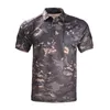 Men's T-Shirts Men's Camo Combat Tactical Shirt Short Sleeve Quick Dry T-Shirt Camouflage Outdoor Hunting Shirts Military Army T Shirt Camping J230516