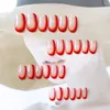 Faux ongles 24 pièces/boîte détachable français court tête ronde artificielle faux ongles à couverture complète appuyez sur l'outil de manucure