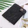 Wallets Vintage Skull Leather Wallet With Anti Theft Chain Men Bifold ID Ho 066C