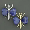 2023 Nowy design leczenie kryształowy wisiorek szlachetny Golden Silvern Butterfly z szlachetnym miłosnym skrzydełkiem serc