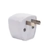 Wysokiej jakości ładowarka podróżna AC Electrical Power UK/AU/EU do US Plug Adapter Converter USA Universal Power Plug Connector (biały)