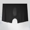 Underbyxor herrar underkläder Boxer Shorts Transparent Bulge Pouch Soft Panties Sexiga boxarehorts Mens Boxers