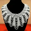 Pendant Necklaces Pearl Beaded Lace Trim Collar Ribbons Women Necklace Wedding Jewelry For Clothes Dress