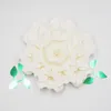 Decorative Flowers 1 Pcs Flower 2pcs Leaves Giant Paper Nursery Wall Decor Weding Party Bridal Shower Baby Po Backdrop Big