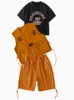 Стадия ношения детских джазовых костюмов хип -хоп шорт жилеты летние мальчики T Roomts Concert Show Современная танцевальная одежда BL10534