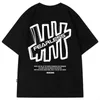 Мужские штопоры хлопчатобумажной футболка Hiphop Streetwear Harajuku Print Tops Tees Лето рассылка с коротким рукавом большие размеры 8xl 230516