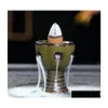 Fragrance Lamps Mini Lotus Incense Burner Holder Buddhist Cones Backflow Censer Craft Gifts L Tower Drop Delivery Home Garden Decor Dh8V6