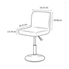 Fodere per sedie 2/4/6 pezzi Protezioni per fodere elastiche tinta unita Solo per sgabello da bar con schienale corto