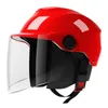 Casques de moto Open Face Helmet Motor Up avec visières Scooter Half Breathable Summer