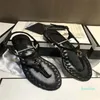 Damskie sandały projektant flip flop metalowe sandały sandały importowane materiały najlepsze wykonanie gumowa Sole Casual Outdoor Beach