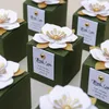 Enrole de presente Caixa de doces de casamento da praça criativa da flor criativa