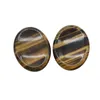 Loose Gemstones Natural Gemstone 35X45Mm Worry Pocket Stone Thumb Tiger Eye Crystal Mas Chakra Stones Drop Delivery Jewelry Dh9Ch