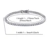 Bracelet de tennis de luxe en zircon cubique pour femmes hommes bracelets de créateurs en acier inoxydable glacé chaîne 7 pouces 8 pouces hip-hop marée bijoux cadeau