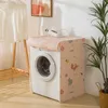 Washing Machine Cover Dust Cover Clean Waterproof Dust Cover Cute Cartoon Dryer Dust Cover Household Goods