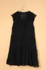 Czarna szwajcarska sukienka BabyDoll Mini Dress 2023 NOWOŚĆ I6JX#