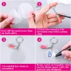 Party Favor 2inch Acrylic Circle Key Chains DIY Custom Key Ring Charm Pendant Gifts Accessories Fast Ship G0516