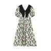 Повседневные платья летние женщины с коротким рукавом с коротким рукавами модные дамские женские офисные леди черное белое платье для женской одежды 230515