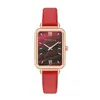 Montres-bracelets Vintage Montre Bracelet Pour Grils Femmes Dames Étudiants Petit Cadran De Mode Montres Bracelet En Cuir Reloj De Mujer Regalo