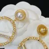 Ohrring Mode Perle Ohrstecker Diamant Designer für Frauen Creolen Ornamente Paty