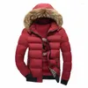 Hommes vers le bas Thoshine marque hiver hommes épais Parkas à capuche fourrure garniture Patchwork poids lourd manteaux vêtements d'extérieur pour hommes vestes chaudes coupe-vent