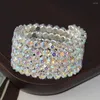 Kryształowe kryształowe biżuterię ślubne dla kobiet ręka ręka