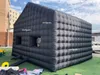 Large Black Inflatable Night Club Cube Wedding Tent Square Gazebo Event Room Big Mobile Portable Party Pavilion for Backyard