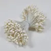 Flores decorativas grinaldas 330pcs 3mm cabeças duplas estames pistil de flor artificial DIY DIY