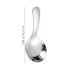 Creative Round Spoon 304 rostfritt stålsked kort handtag 9 cm te sked glass barsked