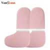 Handschuhe Pink Paraffin Wachs Handschuhe Stiefel Wachspflege isolierte Baumwollhandschuhe für Wärme Therapie Spabehandlung Bräunungshandschuh Hands Füße Pflege