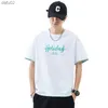 القمصان للرجال Chaopai Short Sleeve T-Shirt 2023 Summer New Corean Fashion Print Men Men Rece