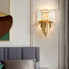 Wall Lamp Modern Luxury Hardware Crystal For Living Room Tv Bedroom Night Lighting Study Decoration Home Indoor Fixtures