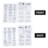 Storage Bottles 2 Pcs TPR Stamp Transparent Silicone Clear Stamps Seal Letters Calendar Cut DIY