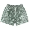 Mens Shorts Summer Men Mesh Kinetic Paisley Fundamental Classic Embroid Gym Basketball Casual Beach Pants 230516