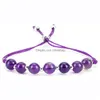 Polsino Naturale 7 Chakra Pietra Bracciali Donna Romantico Vintage Bohomia Pelle Crystal Yoga Braccialetti Per Ragazze Perline Sier Drop Delivery Dhndr