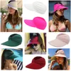 Chapéus largos da borda Moda de verão Hat de praia Big Visor Sun Elastic for Women Outdoor UV Protection Top Plano Sport Baseball Cap