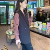 Kamizelki damskie moda kamizelka damska kamizelka kardiganowa kurtka bez rękawów Czarna hurtowa koreański projektant